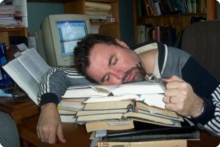 slapen op de werkplek 