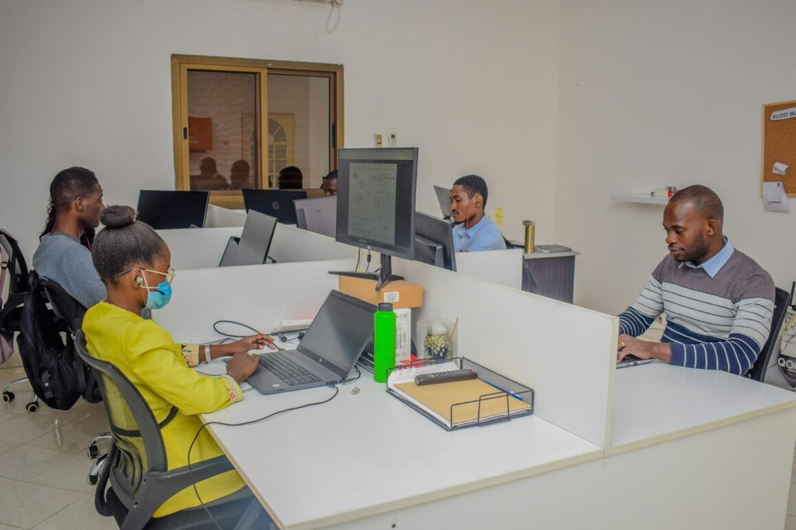 Computerwerk op kantoor