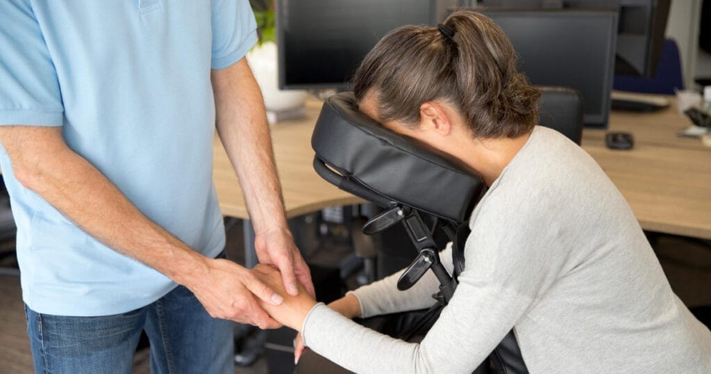 stoelmassage op kantoor